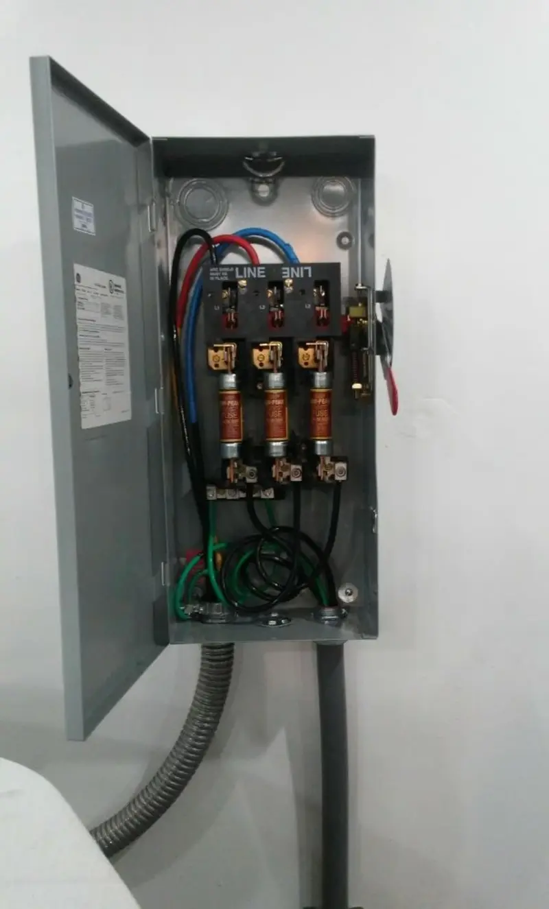 Three-phase disconnect switch installed for Electrical Wiring & Rewiring in Paradise